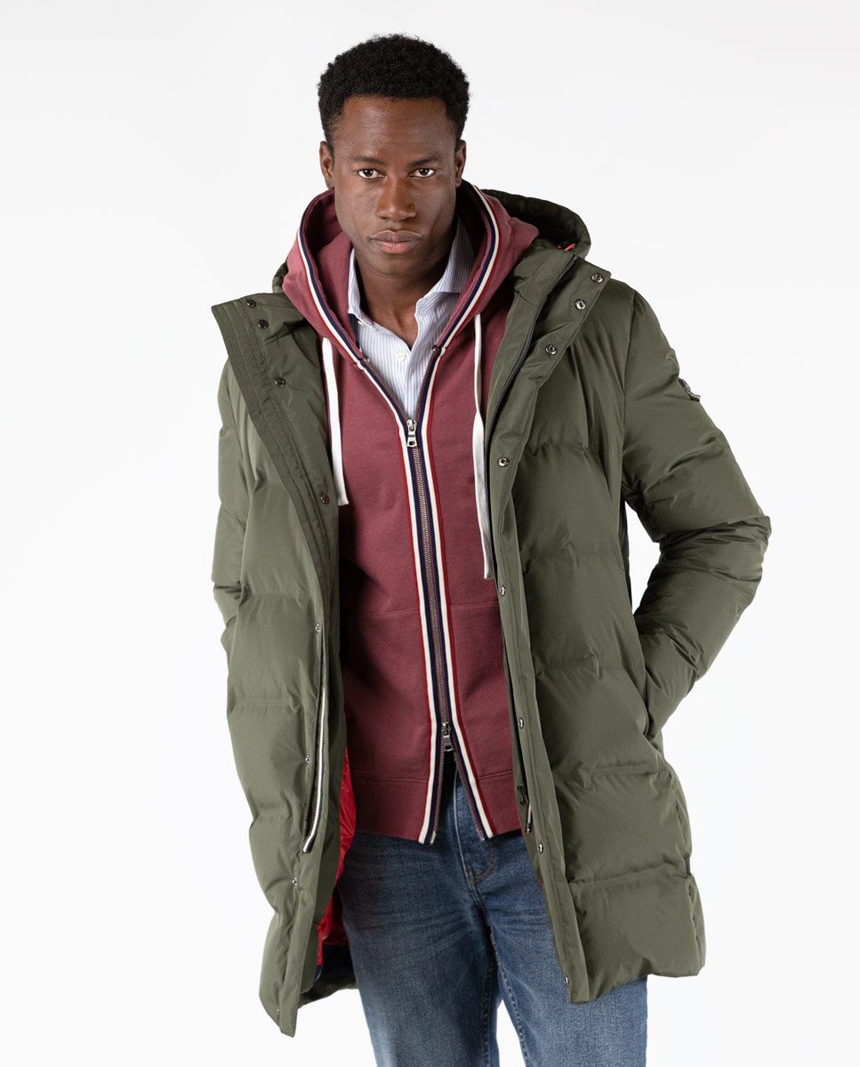 Hotel Kalinga Chaqueta Plumas Hombre Ganso Hombre Chamarra Larga