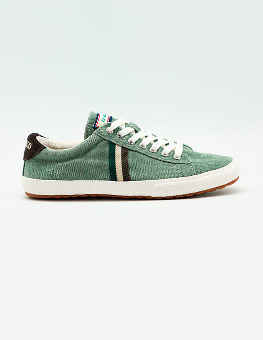 Low Top Washed Canvas Verde