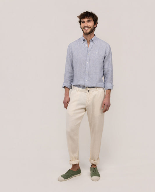 Pantalón Lino Crudo