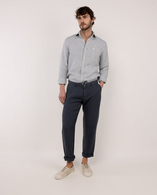 Pantalón Lino Marino