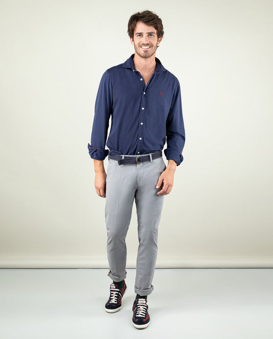 Pantalón Chino Básico Gris