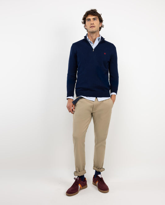 Pantalón Chino Tostado Slim Fit