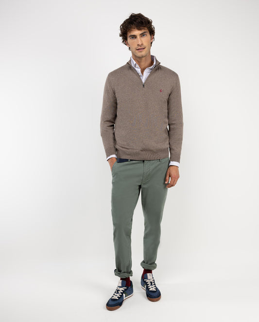 Pantalón Chino Verde Slim Fit