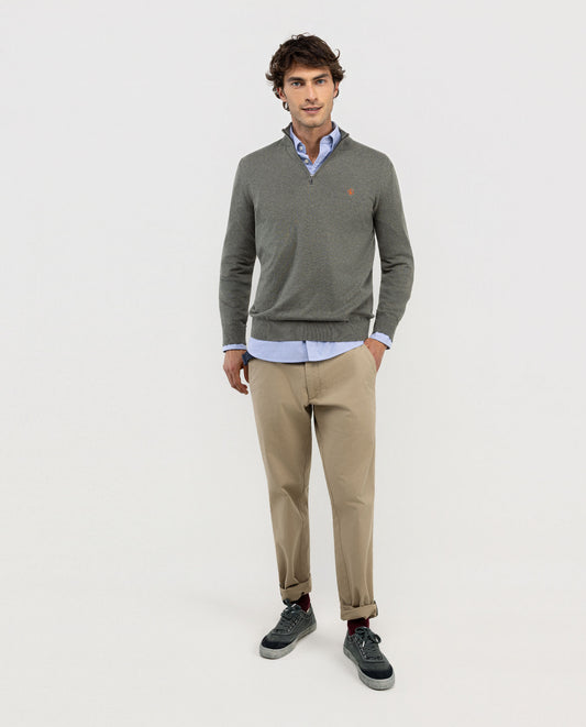 Pantalón Chino Tostado Regular Fit