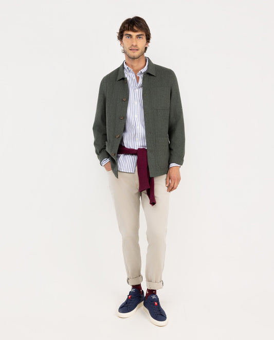 Sobrecamisa Lana Verde