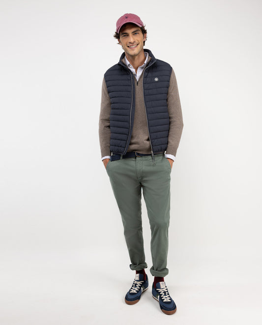 Chaleco Acolchado Básico Gris