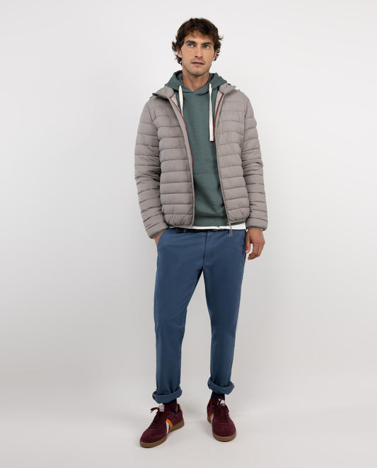 Chaqueta Acolchada Básica Beige