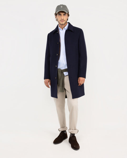 Abrigo Recto Marino