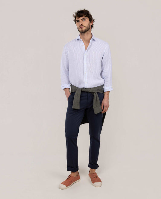 Camisa Lino Bengal Blanco