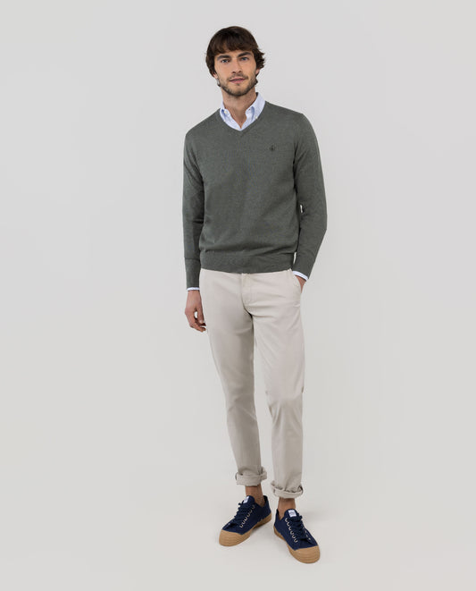 Jersey Cuello Pico Verde