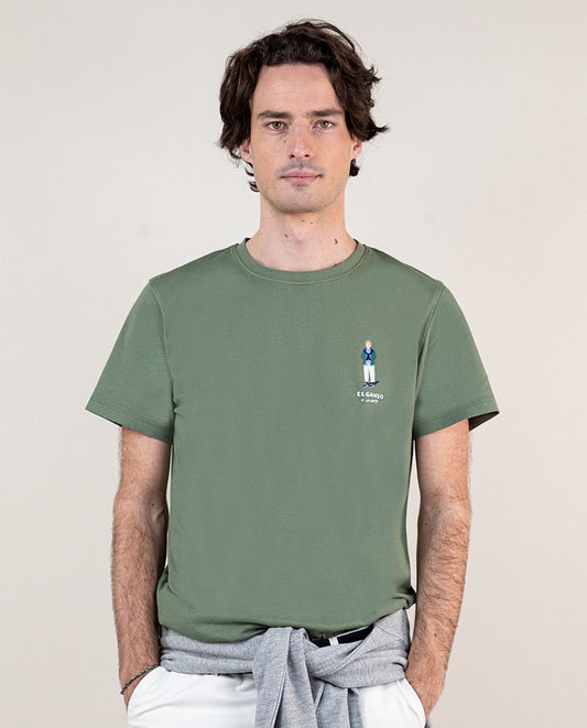 Camiseta Garment Dyed Wes Robinson Verde