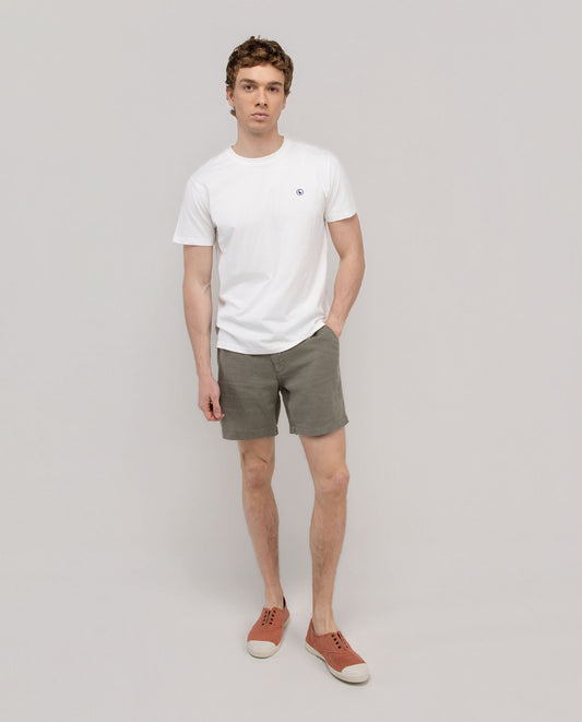 Camiseta Básica Garment Dyed Blanco
