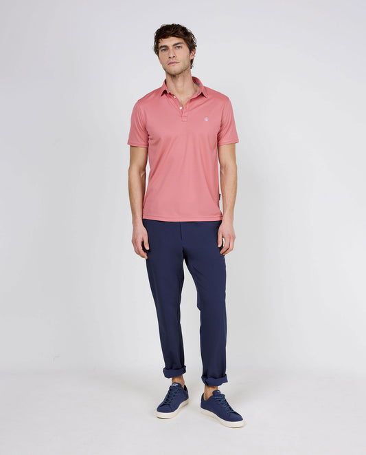 Polo Manga Corta Sepiia Blanco Rojo