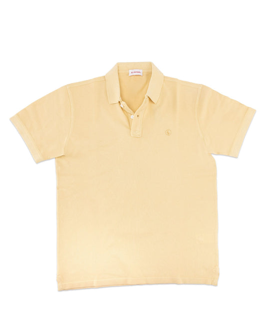Polo Piqué Garment Dyed Amarillo