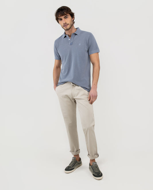 Polo Tinte Mineral Marino