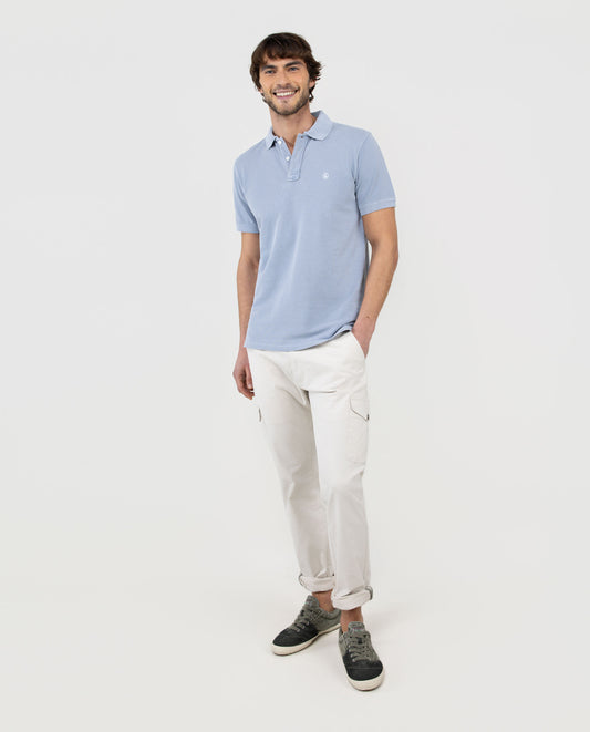 Polo Tinte Mineral Azul