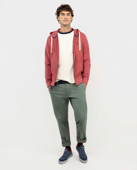 Sudadera Zipper Rojo