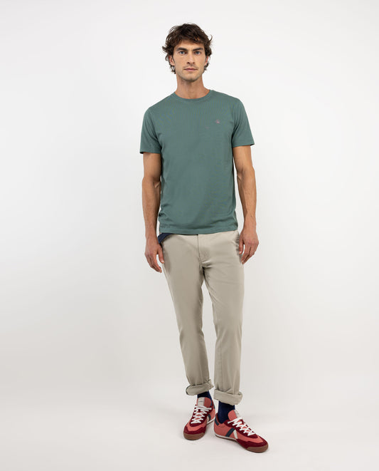 Camiseta Básica Verde Oscuro