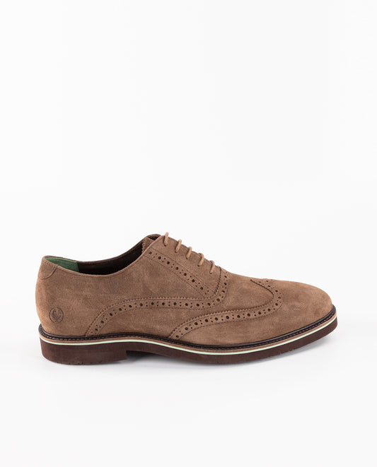 Zapato Oxford Ante Marrón - Main Image