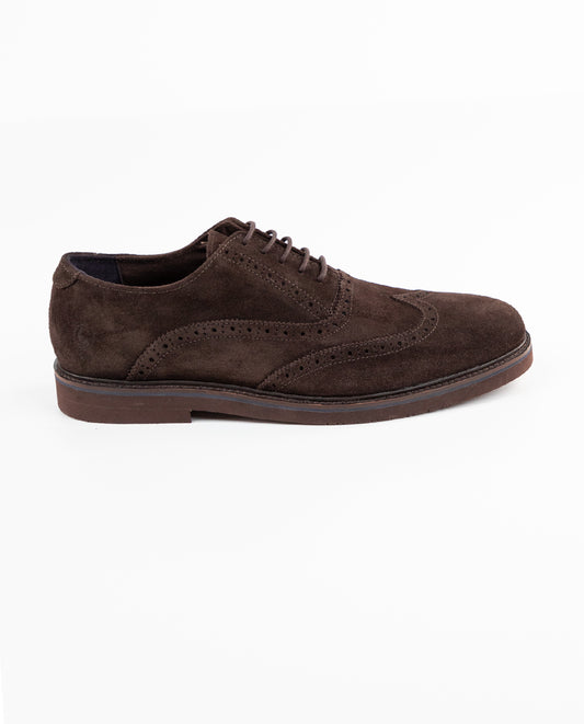 Zapato Oxford Ante Marrón