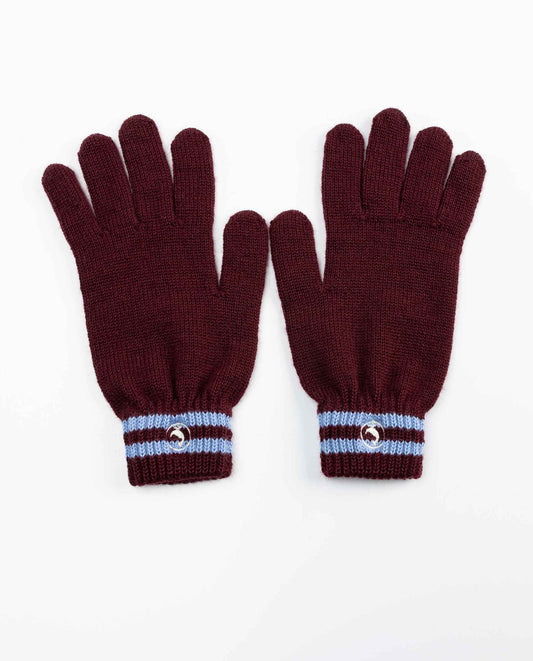 Guantes Lana Granate