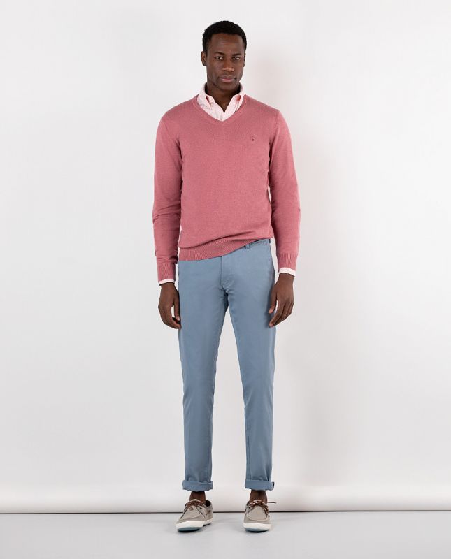 Pantalon azul acero deals