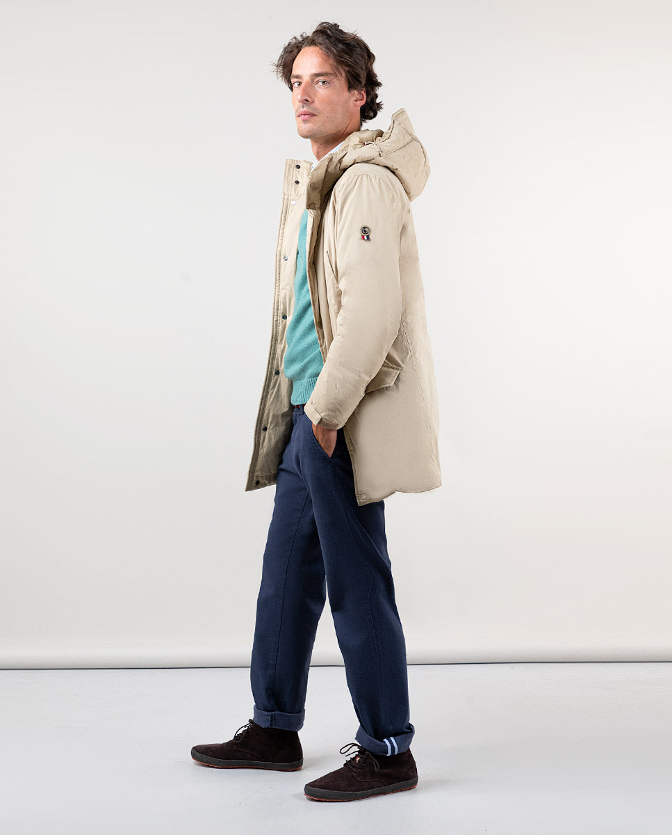 Parka beige on sale