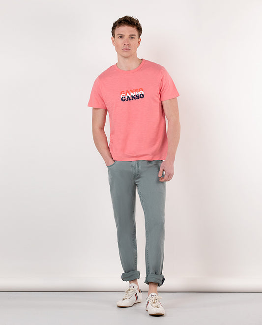 Camiseta Estampada Ganso Coral