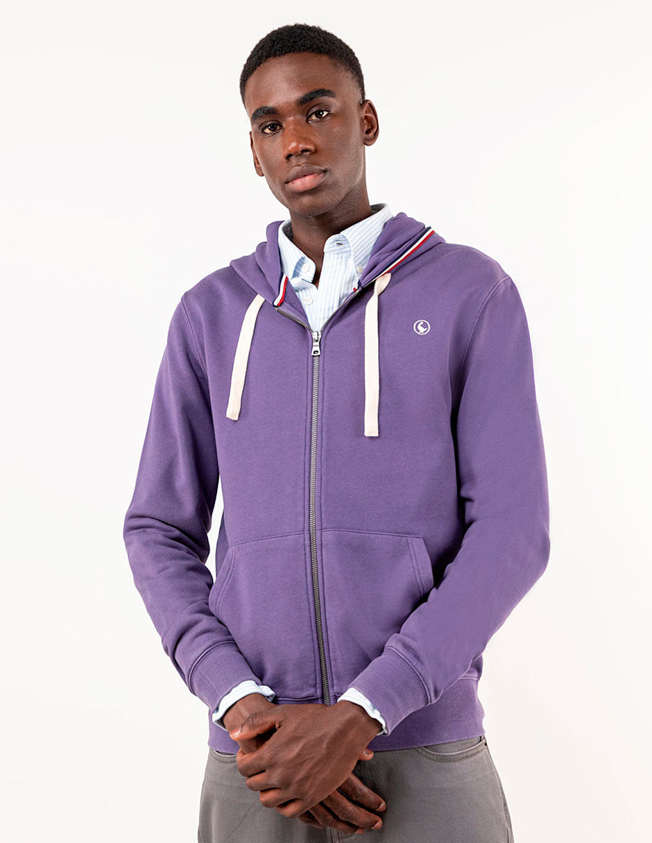 El Ganso Sudadera Cremallera Morada para hombre. El Ganso MX
