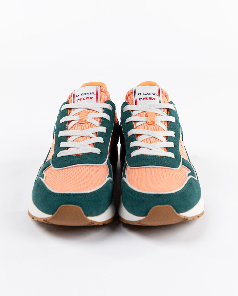 Zapatilla El Ganso Flex Verde Naranja
