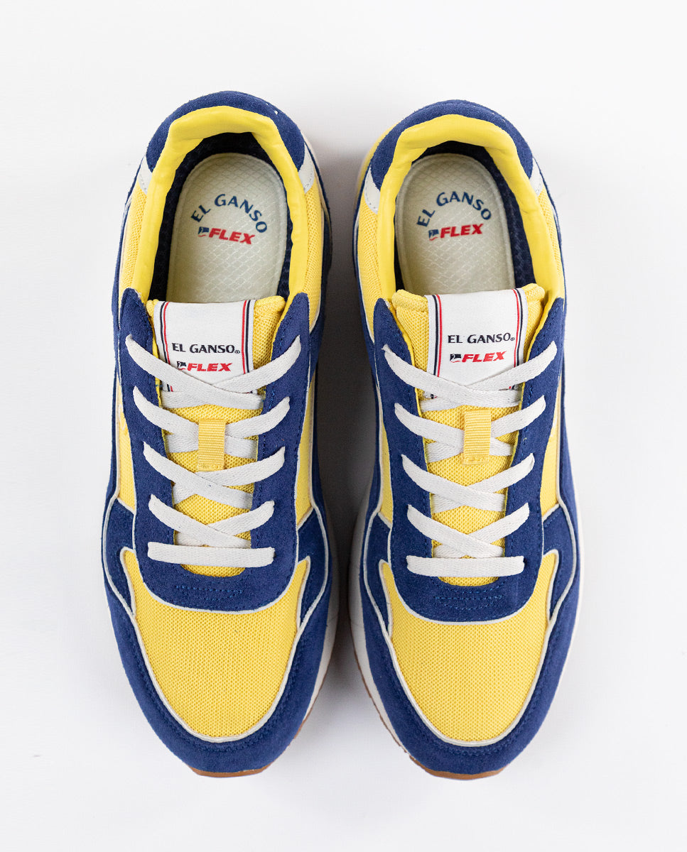 El Ganso Zapatilla El Ganso Flex Azul Amarillo para hombre. El Ganso MX